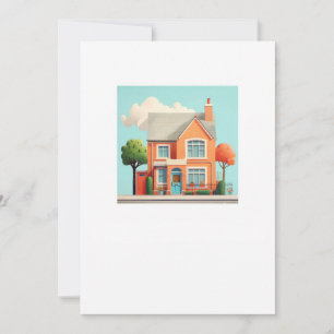 House, modern home invitation