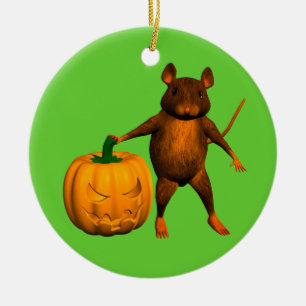House Mouse Ceramic Tree Decoration