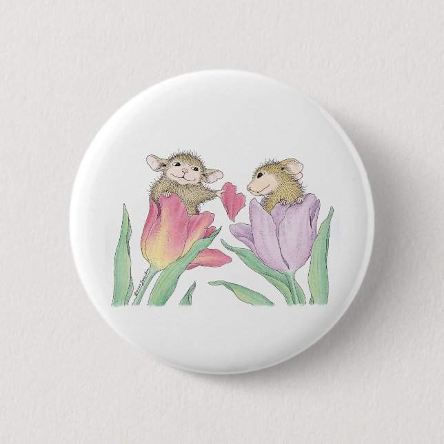 House-Mouse Designs® - 6 Cm Round Badge (Front)