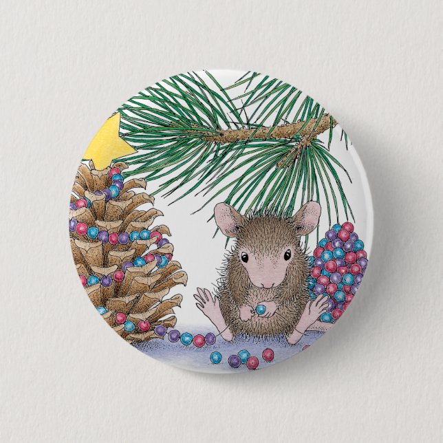 House-Mouse Designs® 6 Cm Round Badge (Front)