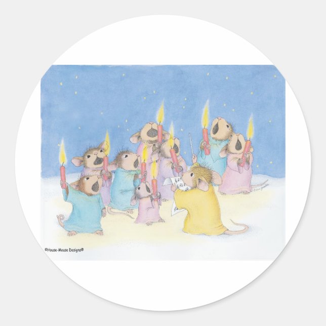 House-Mouse Designs® Classic Round Sticker (Front)