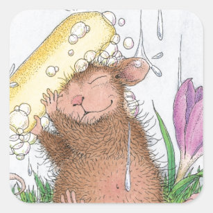 House-Mouse Designs® -  Good Clean Fun Square Sticker