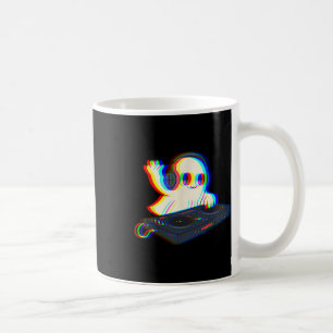 House Music Ghost Dj Optical Illusion Edm Hallowee Coffee Mug