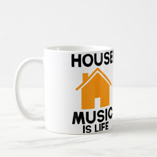 House Music Is Life Edm Rave Dj House Coffee Mug