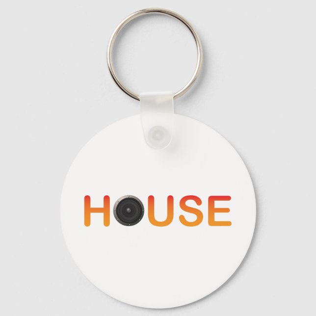 HOUSE Music Key Ring (Front)