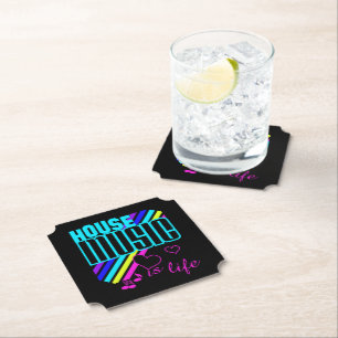 House Music Paper Coaster