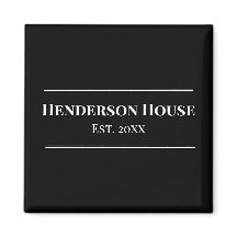 House Name Year Est. Family Home Merch Black