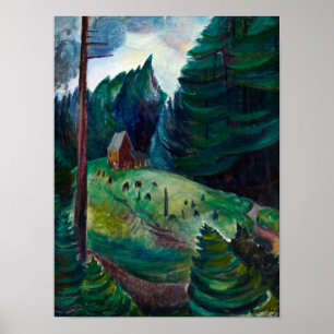 House Near Woods, 1931 by Emily Carr Poster