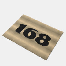 House number door mat