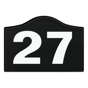 House Number on Acrylic Sign Board