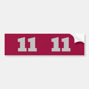 House Numbers, add edit text Bumper Sticker