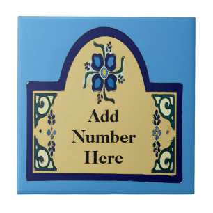 House Numbers Change Text Tile