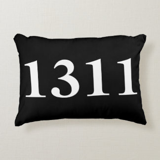 House Numbers Decorative Pillow