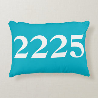 House Numbers Decorative Pillow