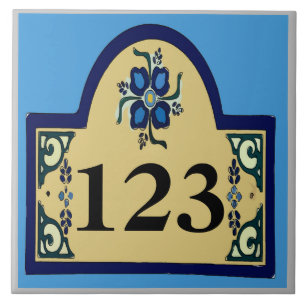 House Numbers, Personalise,edit numbers Ceramic Tile