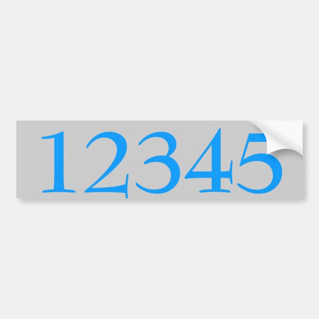 House Numbers Sticker edit text (Front)