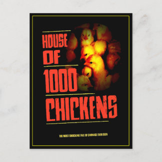 HOUSE Of 1000 CHICKENS Postcard