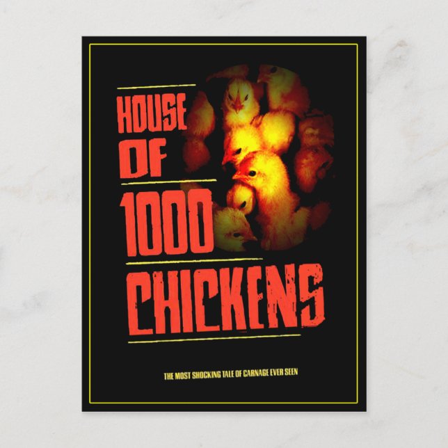 HOUSE Of 1000 CHICKENS Postcard (Front)