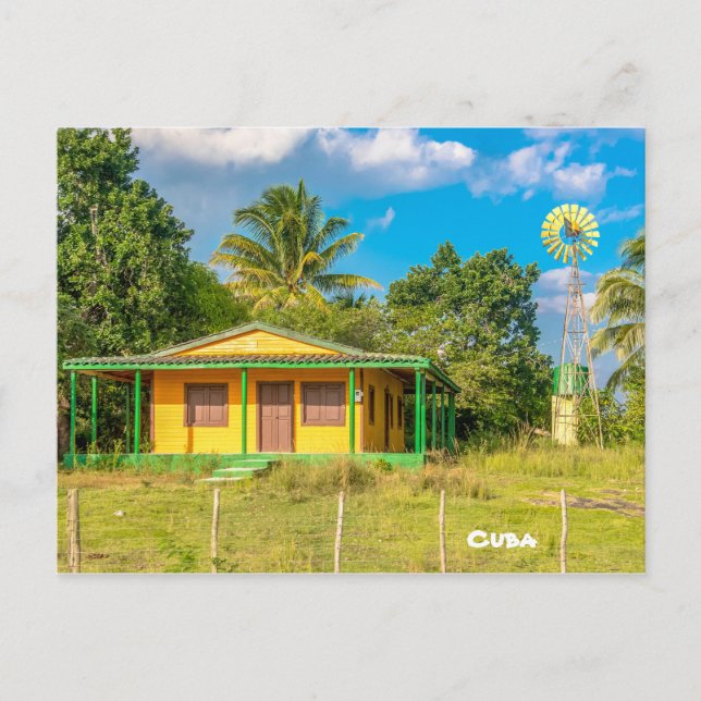 House of a Cuban Peasant, Cuba Postcard (Front)