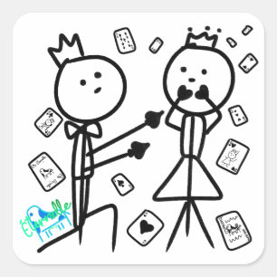 House of Cards Square Sticker