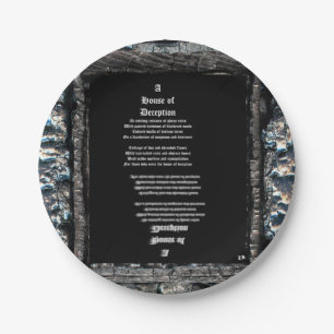 House of Deception Paper Plate