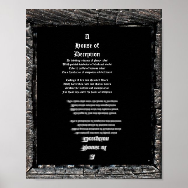 House of Deception Poster (Front)