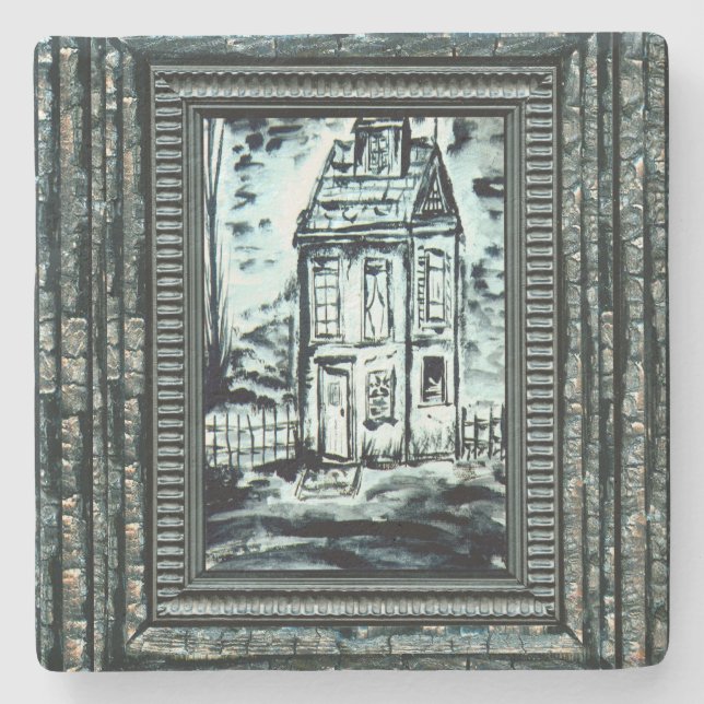 House of Deception Stone Coaster (Front)
