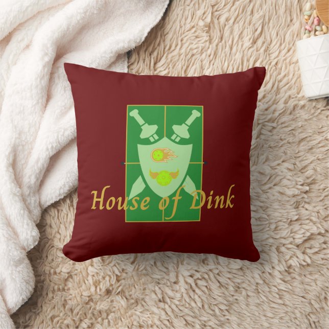 House of Dink Pickleball Crest   Cushion (Blanket)
