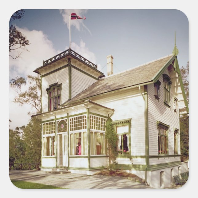 House of Edvard Grieg Square Sticker (Front)