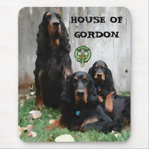 HOUSE OF GORDON, Gordon Setter Painting  Mousepad