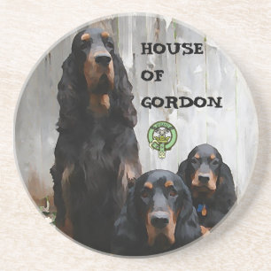 HOUSE OF GORDON, Gordon Setter Sandstone Coaster