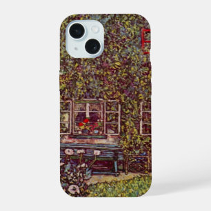 House of Guardaboschi by Gustav Klimt, Vintage Art iPhone 15 Case