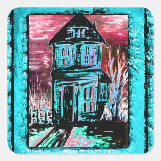 House of Invitation Square Sticker (Front)