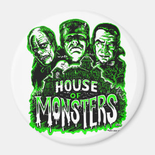 House of Monsters classic horror Magnet