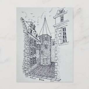 House of Princess Anne of Brittany Saint-Malo Postcard