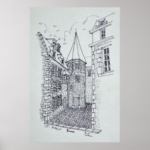 House of Princess Anne of Brittany   Saint-Malo Poster