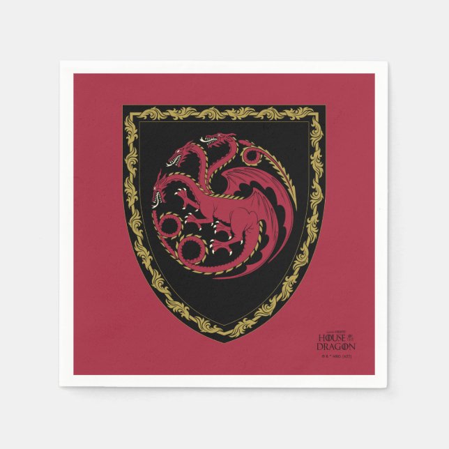 HOUSE OF THE DRAGON Badge Napkins (Front)