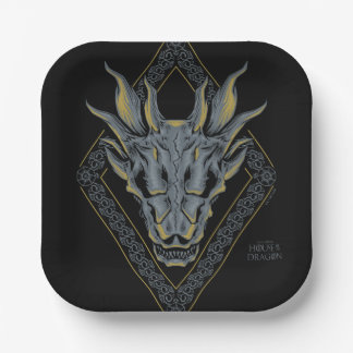 HOUSE OF THE DRAGON | Balerion Skull Diamond Paper Plate