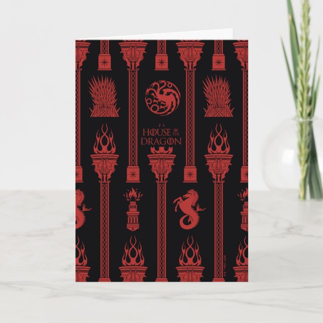 House of the Dragon Crest Pattern Card (Front)