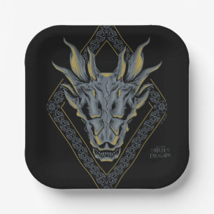 HOUSE OF THE DRAGON   Diamond Badge Paper Plates
