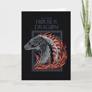 HOUSE OF THE DRAGON   Dragon Profile in Flames Card