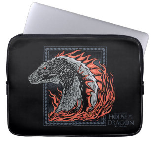 HOUSE OF THE DRAGON Dragon Profile in Flames Laptop Sleeve