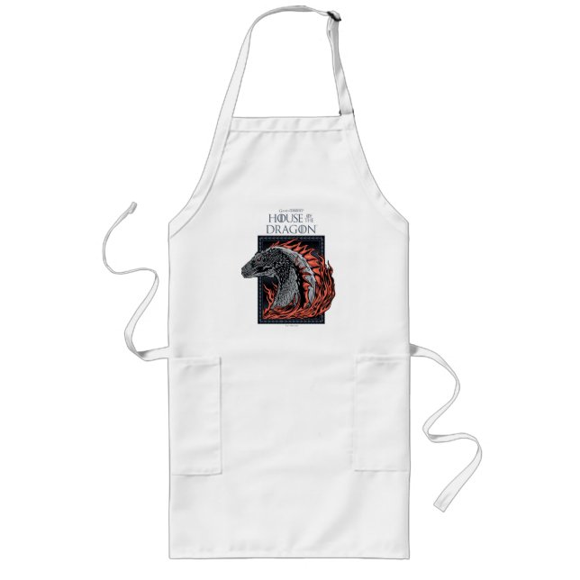 HOUSE OF THE DRAGON | Dragon Profile in Flames Long Apron (Front)
