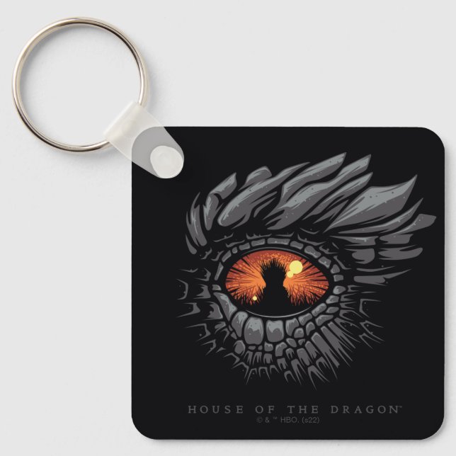 HOUSE OF THE DRAGON | Dragon's Eye Iron Throne Key Ring (Front)