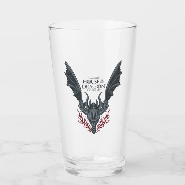 HOUSE OF THE DRAGON | Fire-Breathing Dragon Head Glass (Front)