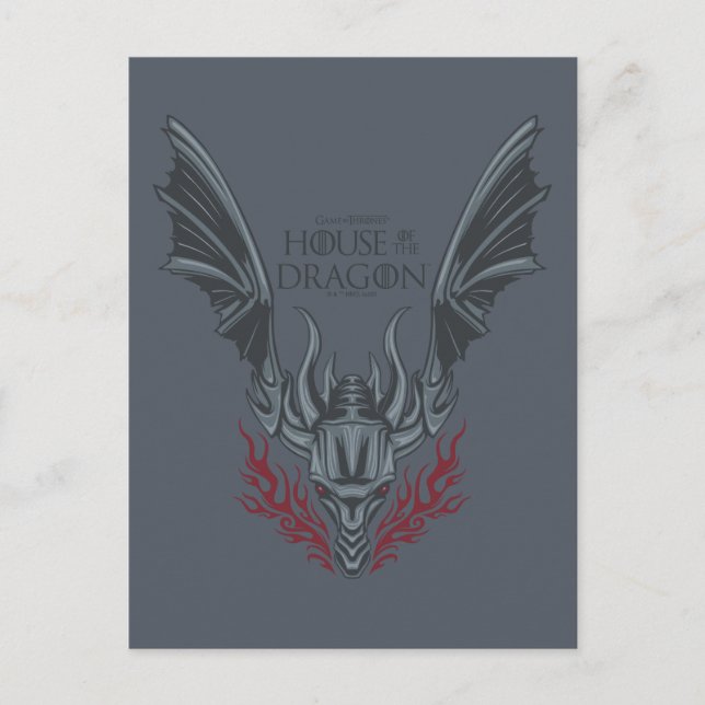HOUSE OF THE DRAGON | Fire-Breathing Dragon Head Postcard (Front)