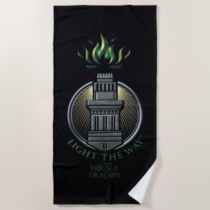 HOUSE OF THE DRAGON   House Hightower Sigil Beach Towel