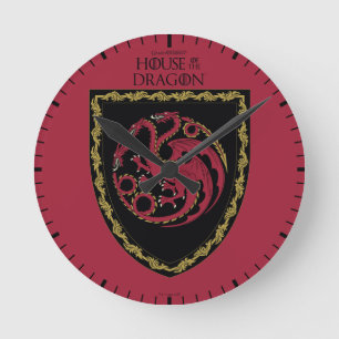HOUSE OF THE DRAGON   House Targaryen Crest Round Clock