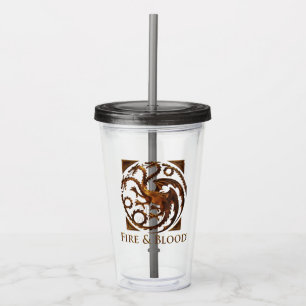 HOUSE OF THE DRAGON   House Targaryen Sigil Acrylic Tumbler