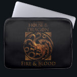 HOUSE OF THE DRAGON | House Targaryen Sigil Laptop Sleeve<br><div class="desc">Check out this sigil for House Targaryen that reads: "Fire and Blood".</div>